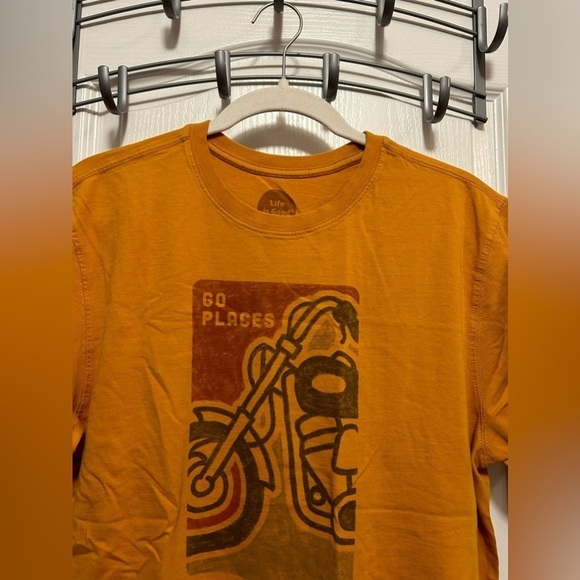 Life is Good Classic Fit motorcycle go places men’s Size Medium - Picture 3 of 16